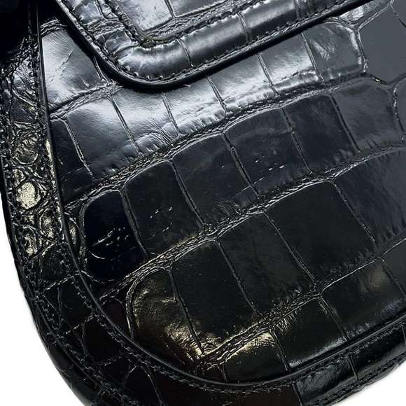 Versace Greca Goddess Embossed 2way Handbag Black - Picture 9 of 15